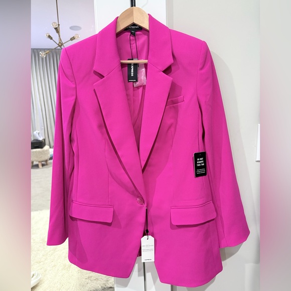 Express Jackets & Blazers - Express Women's Fuchsia Blazer NWT Size Medium